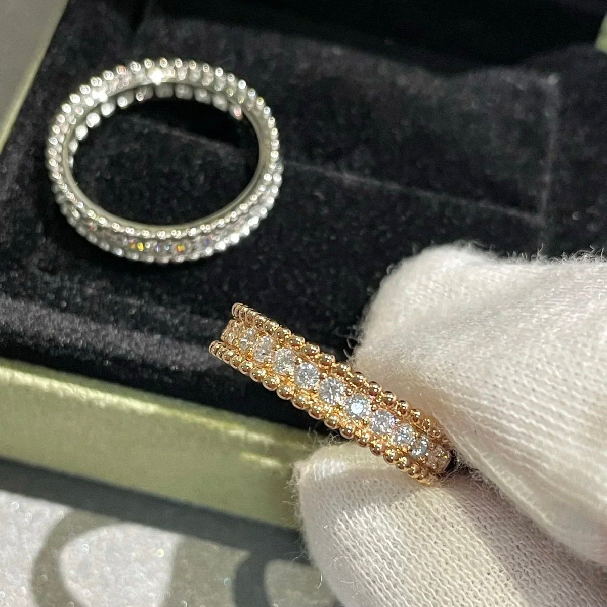 [Dawnora Jewelry]PERLEE DIAMOND ROSE GOLD RING