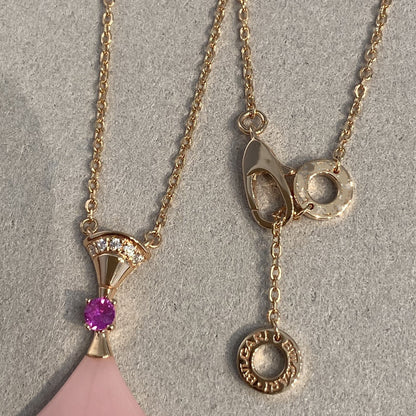 [Dawnora Jewelry]DREAM NECKLACE PINK OPAL