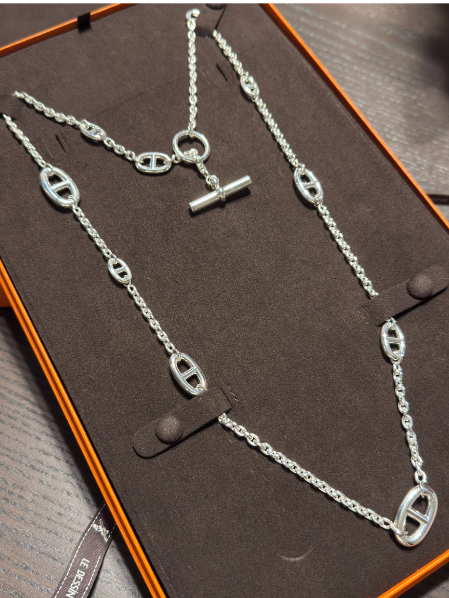 [Dawnora Jewelry]Classic Silver Sweater Chain