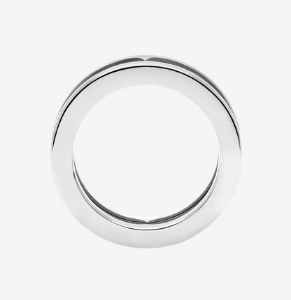 [Dawnora Jewelry]ZERO 1 ONE-BAND WITH OPENWORK LOGO SPIRAL RING