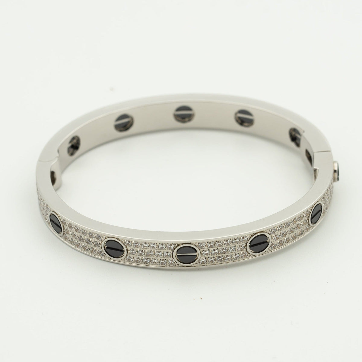 [Dawnora Jewelry]LOVE BRACELET 6.1MM DIAMOND-PAVED CERAMIC