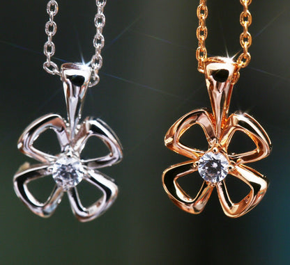 [Dawnora Jewelry]FIOREVER NECKLACE DIAMOND CENTER
